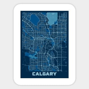 Calgary - Canada Peace City Map Sticker